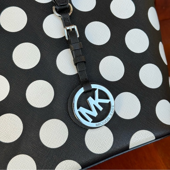 Michael Kors Polka Dot Small Tote Bag - Picture 7 of 8